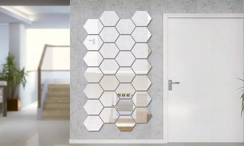 Stickers muraux effet miroir, différentes tailles disponibles - Primary Image