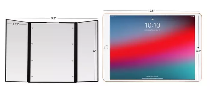 Brush Kit, Mascara, Eye Shadows, and Mirror Gift Set (4-Piece) - Image 6