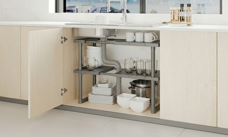 Image 6: Mobiletto organizer da cucina per sotto lavello