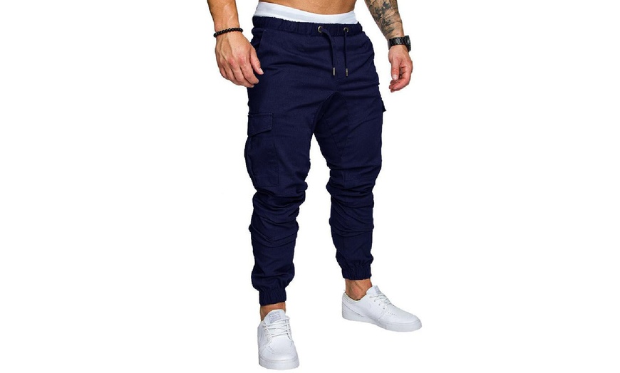 Image 6: Pantaloni lunghi da uomo con vita elastica