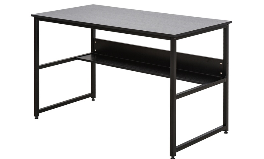 Image 8: HomCom Sturdy Desk