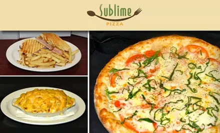 $15 for $30 Worth of Gourmet Comfort Food at Sublime Pizza - Primary Image