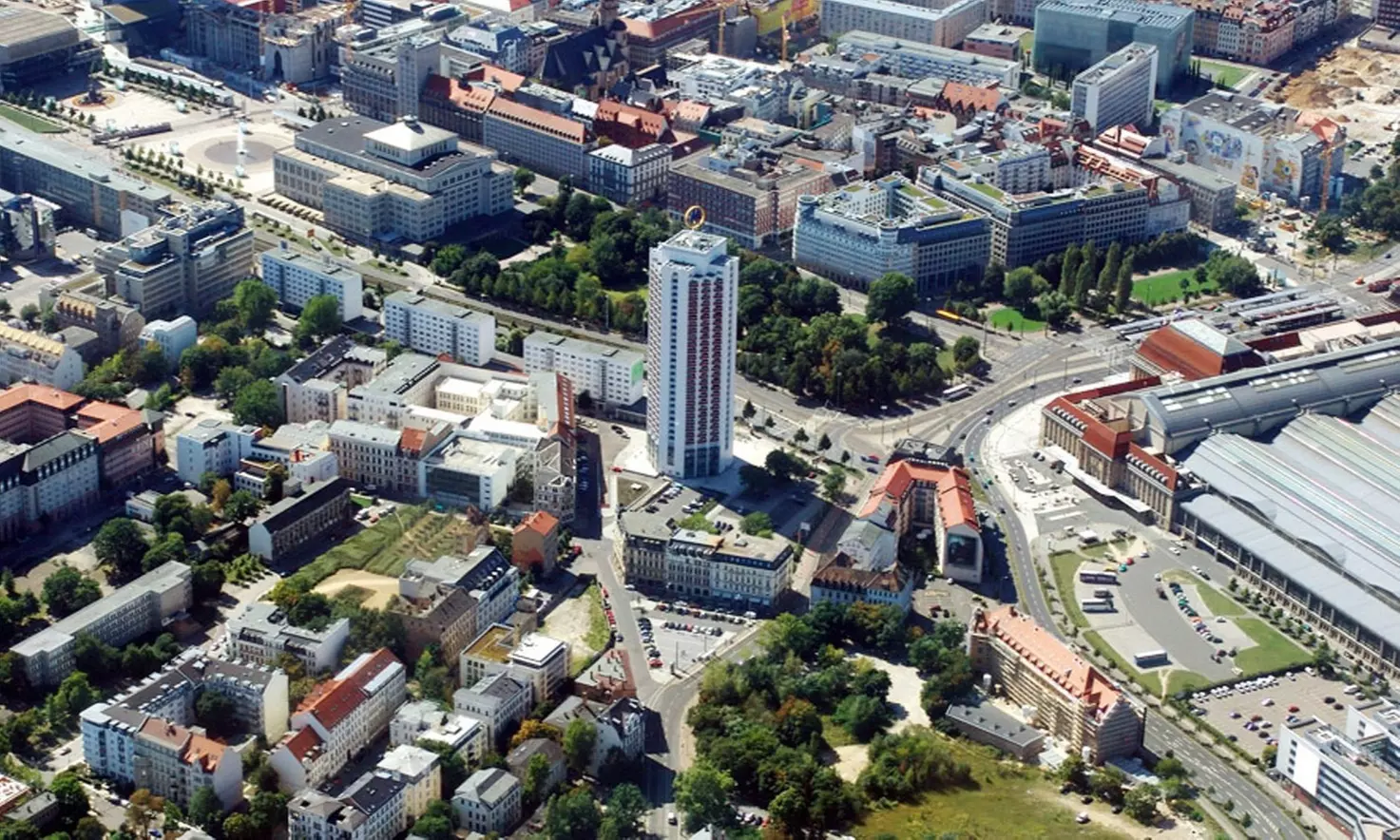 Rundflug über Leipzig