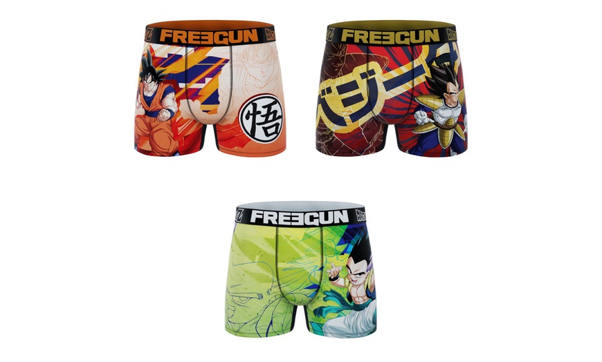 Image 1: Lot de 3 ou 4 boxers Freegun Dragon Ball Z