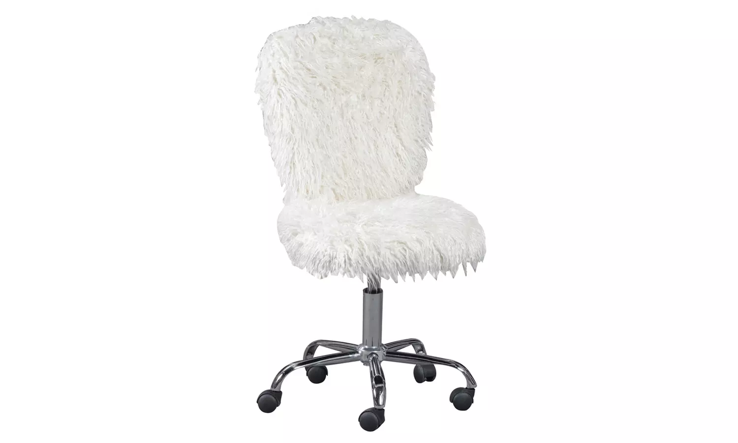 Culbert Faux Fur Armless Office Chair - Primary Image