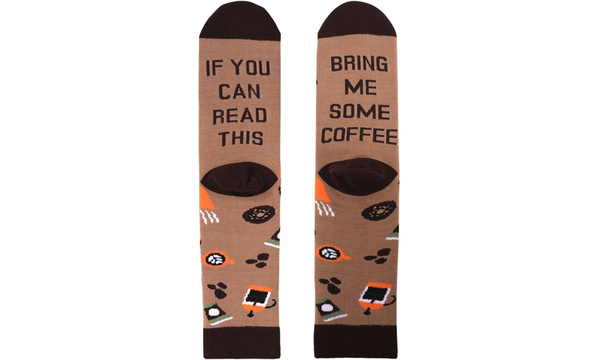 Image 14: Funny Sign Socks