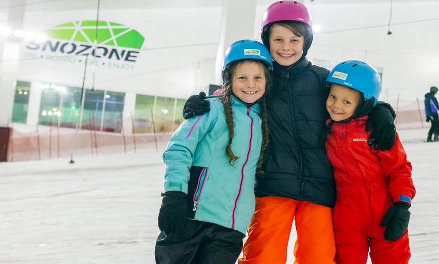 Image 7: 60-Min Private Ski or Snowboard Lesson for Families Up to 5