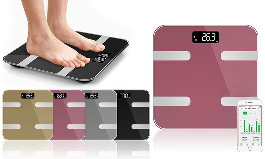 Image 1: 9-in-1 Digital Bluetooth Scale