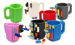 One, Two or Three Build-On Brick Mugs