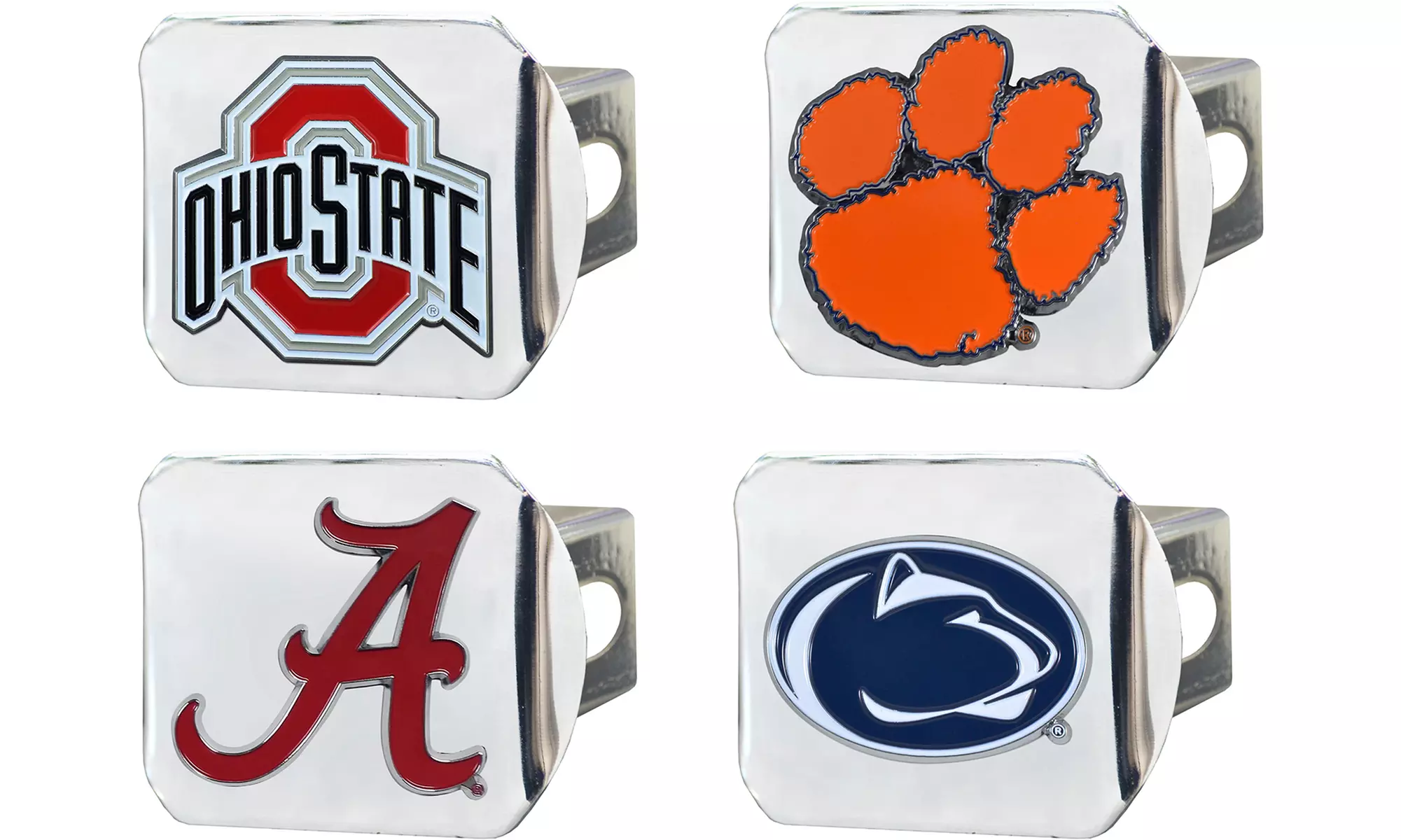 Fanmats NCAA Chromed Hitch Cover with Color Emblem - Primary Image