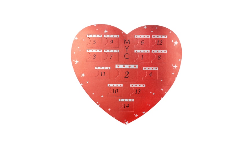 Image 21: Heart-Shaped Advent Calendar with 14 Jewellery Pieces