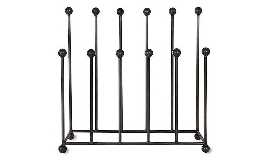 Image 1: Neo Steel Black Powder-Coated Boot Rack