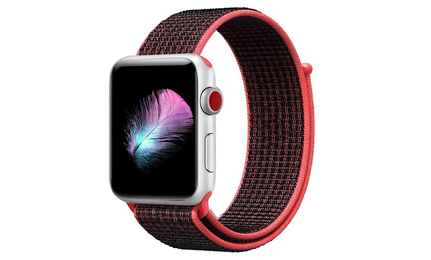 Nylon Sports Loop Breathable Weave Band For Apple Watch Series 1-5 