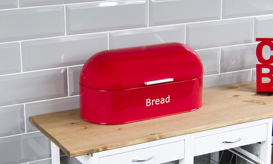 Image 2: Retro Bread Bin