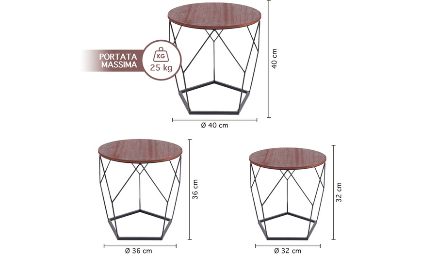 Image 20: Set de 3 tables basses pour le salon