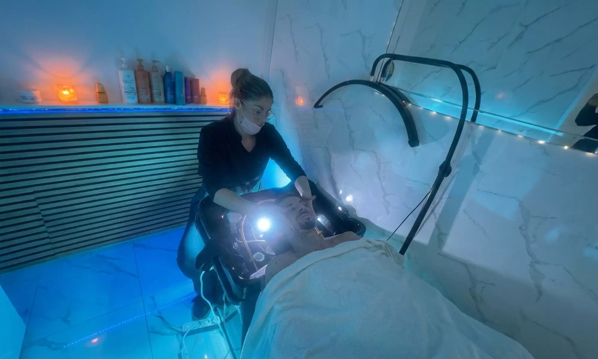 Ritual head spa japonés en pareja de 45 minutos con bebida de cortesía