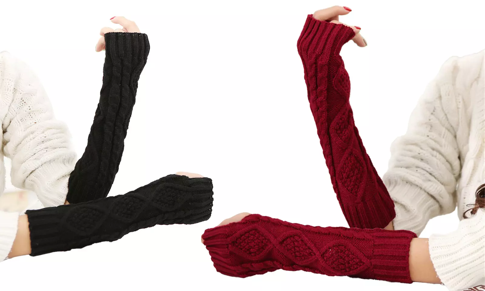 Up to Four Pairs of Soft and Stretchy Arm Warmers