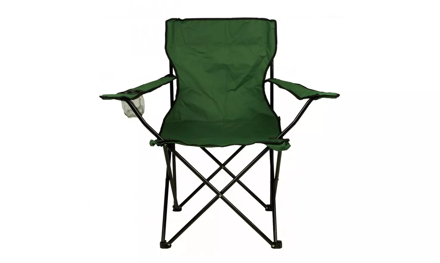 Sedia pieghevole con portabicchieri