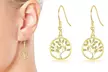 1, 2 ou 3 paires de boucles d'oreilles arbre de vie Philip Jones ornées de cristaux Zircondia®, livraison offerte - Second Medium
