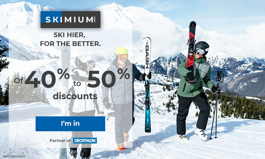 Image 1: Winter Sports Equipment Rental at Skimium