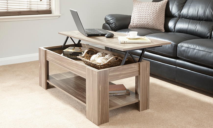 Image 10: Ultimate Storage Lift-Top Table