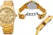 Men's Akribos 12 Diamond Markers Multi-Function Stainless Steel Bracelet Watch - Second Medium