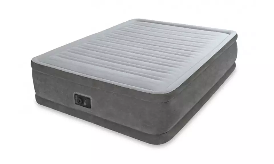 Intex Doppelbett-Lutmatratze mit eingebauter elektrischer 220-240 V Pumpe - Primary Image