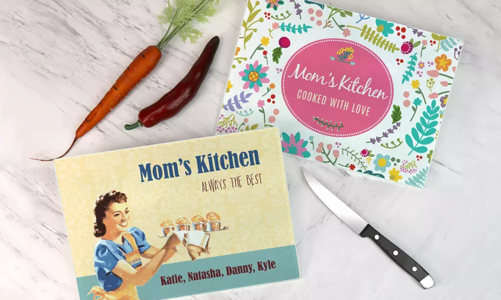 Personalized Glass Cutting Board from Monogram Online - Primary Image