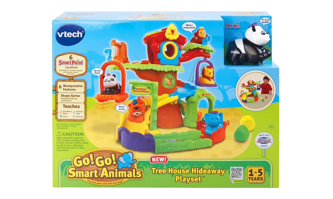VTech Go! Go! Smart Animals Tree House Hideaway Playset - Second Medium