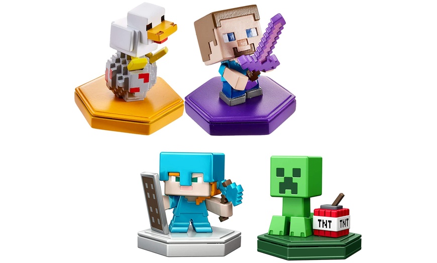 Image 1: Mattel Minecraft Mini Figurines