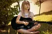 Kids' Acoustic Guitar Set with Guitar Case, Strap, Tuner, and Strings - Second Medium
