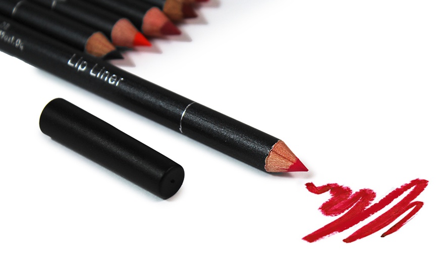 Image 11: Make-Up Matte Lip Pencil Sets