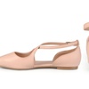Image 7: Journee Collection Women's Pointed-Toe Cross Flats (Up to Size 12)