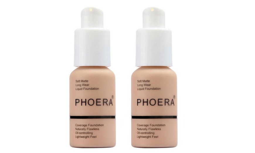 Image 6: Phoera Full Coverage Make-Up Foundation 30ml