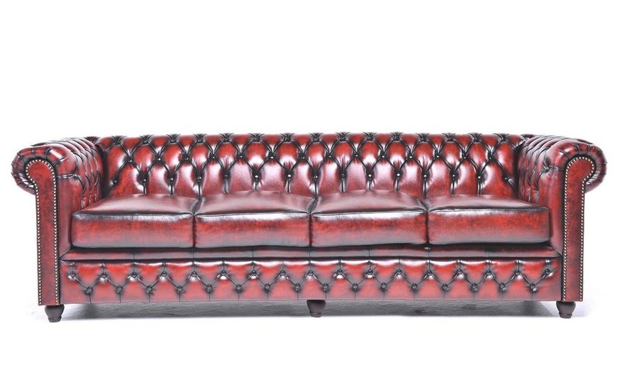 Image 38: Sofas Chesterfield en cuir authentiques 