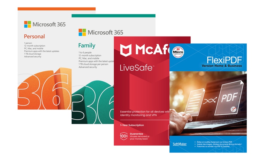 Image 1: Microsoft 365 for 1-6 Users with McAfee LiveSafe