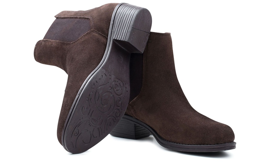 Image 10: Redfoot Suede Chelsea Boots