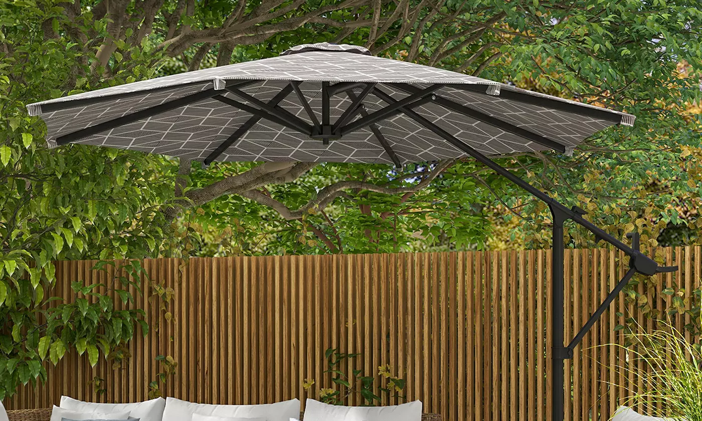 Outsunny Convertible Cantilever Parasol
