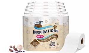  45, 90 or 135 Freedom Shea Butter Three-Ply Toilet Paper Rolls 