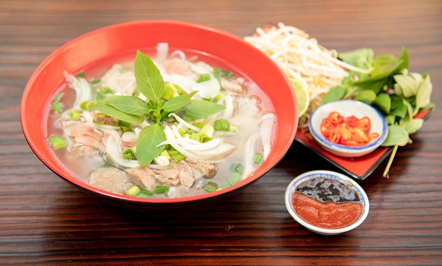 Image 2: Pho with Spring Roll & Soft Drink