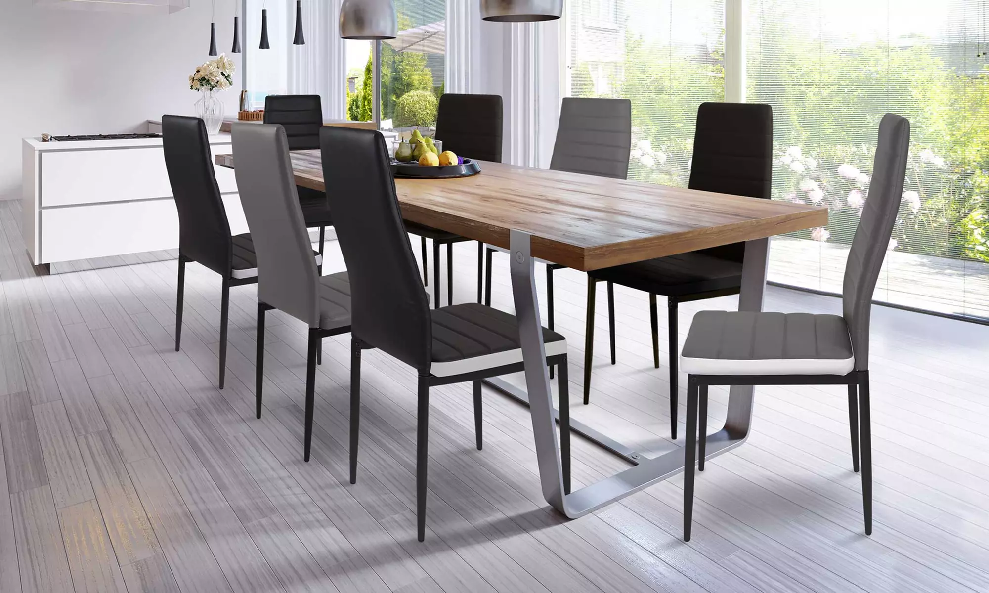 Lot de 4 ou 6 chaises pour salle à manger "Regilux", livraison gratuite - Primary Image