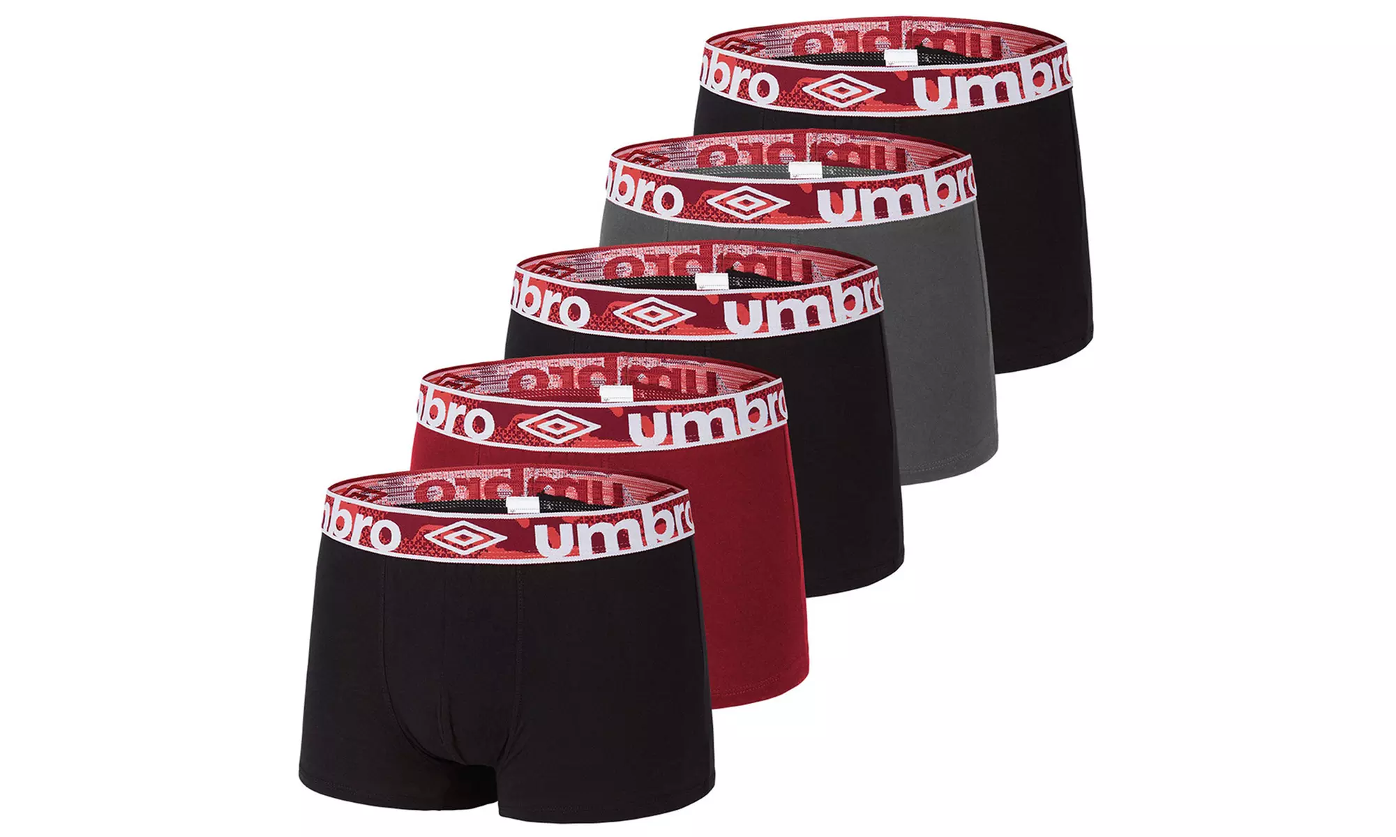 Set van 5 mannen boxershorts van het merk Umbro