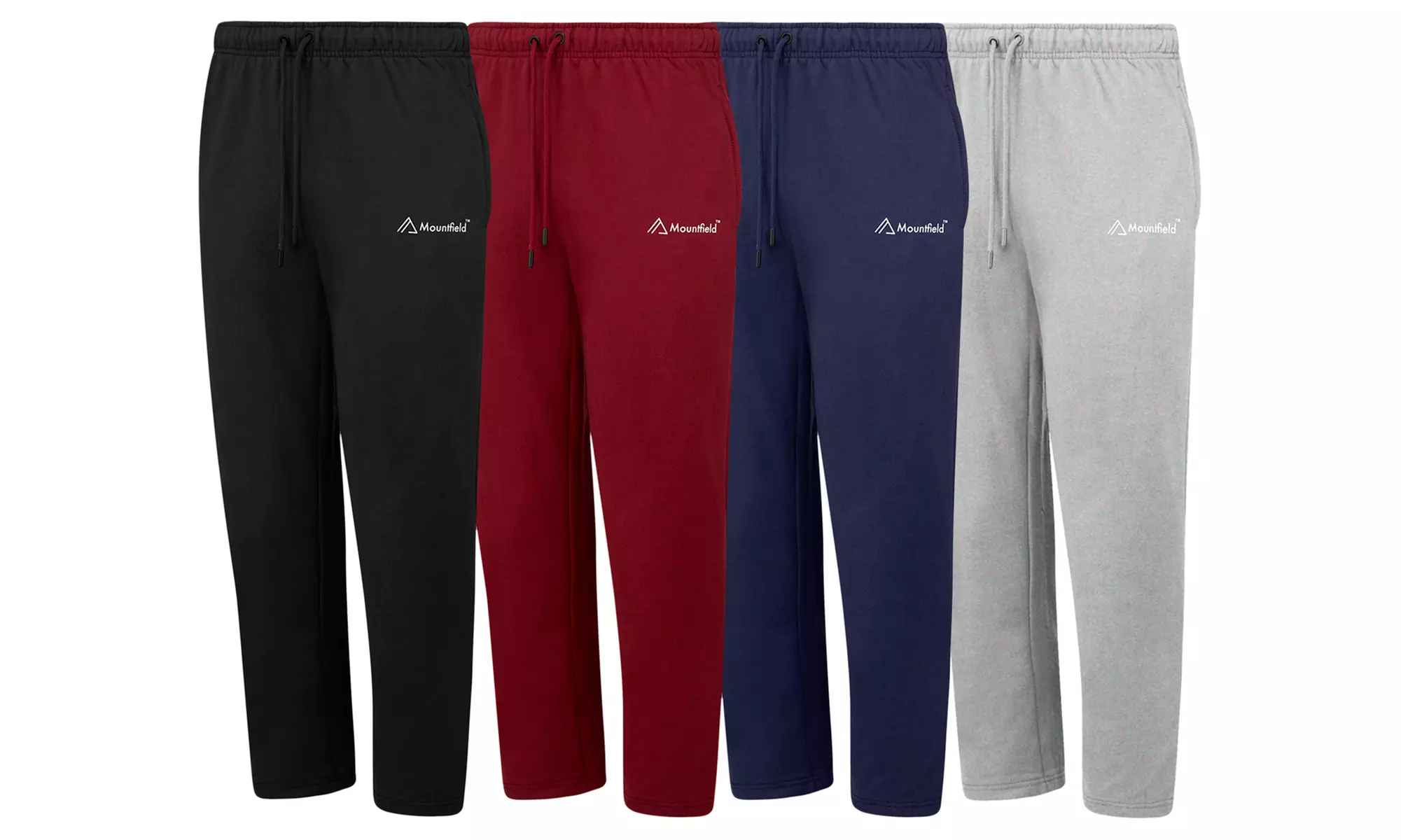 Lot de 2 bas de jogging classiques à ourlet ouvert de Mountfield, pour homme - Primary Image