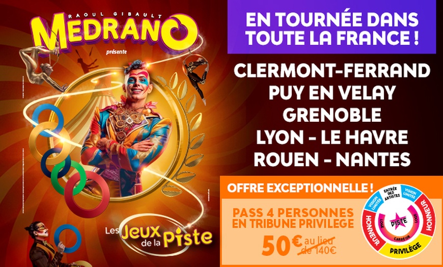 Image 1: 4 places pour Le grand cirque Médrano, ville au choix