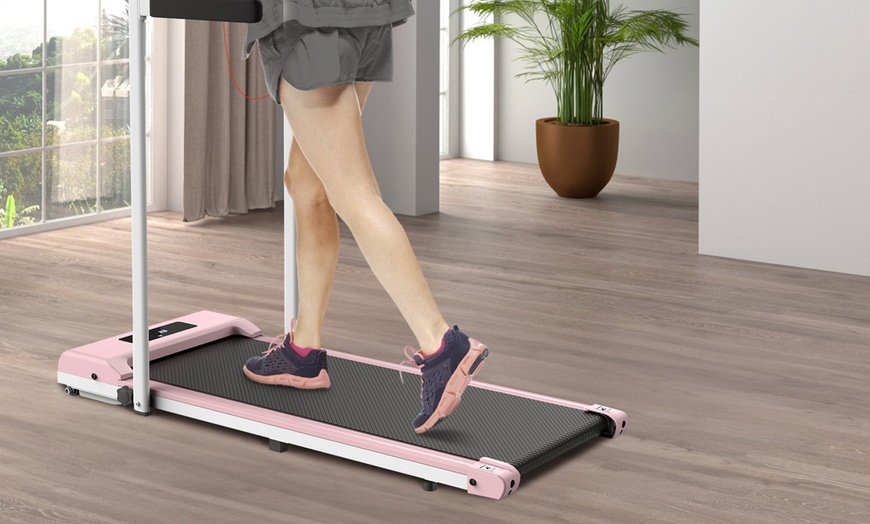 Image 7: Two-in-One Foldable Treadmill