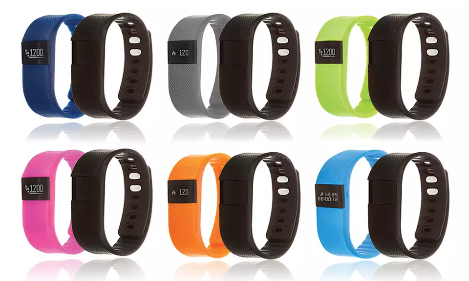 Health Fitness and Activity Bluetooth Tracker Watch with Bonus Black Wristband - Primary Image
