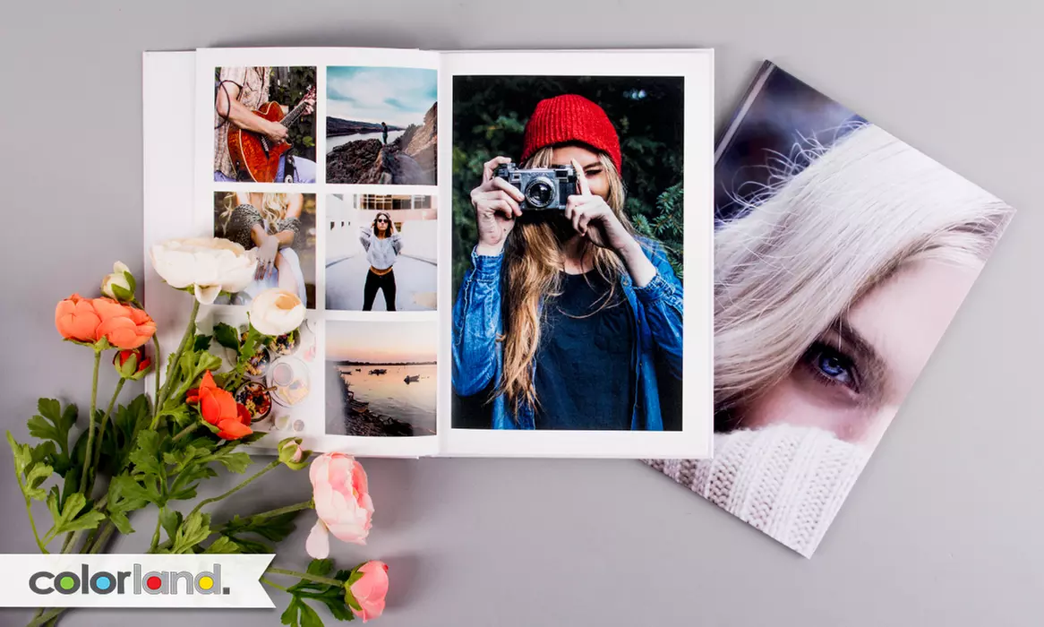 1, 2 ou 3 livres photo A4 classique, nombre de pages au choix avec Colorland (jusqu'à 70% de réduction) - Primary Image