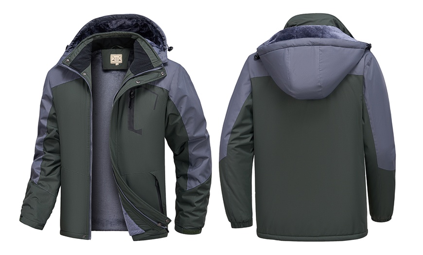 Image 8: Blu Apparel Fleece Lined Winter Coat