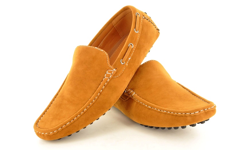 Image 21: Men's Faux Suede Casual Loafers