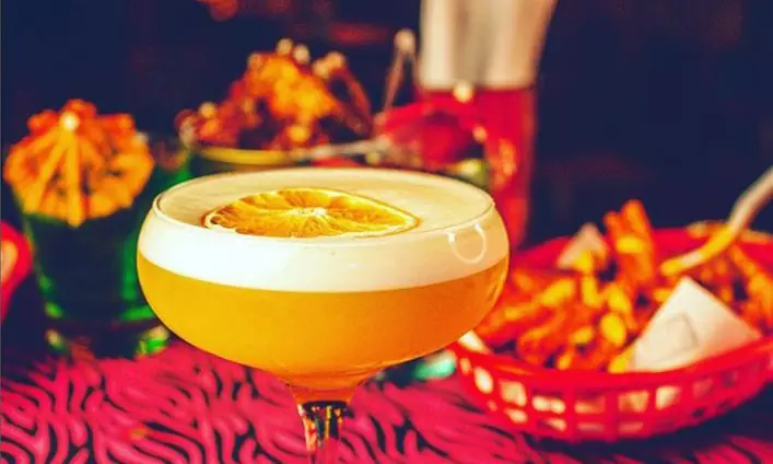 Two Cocktails and Nachos